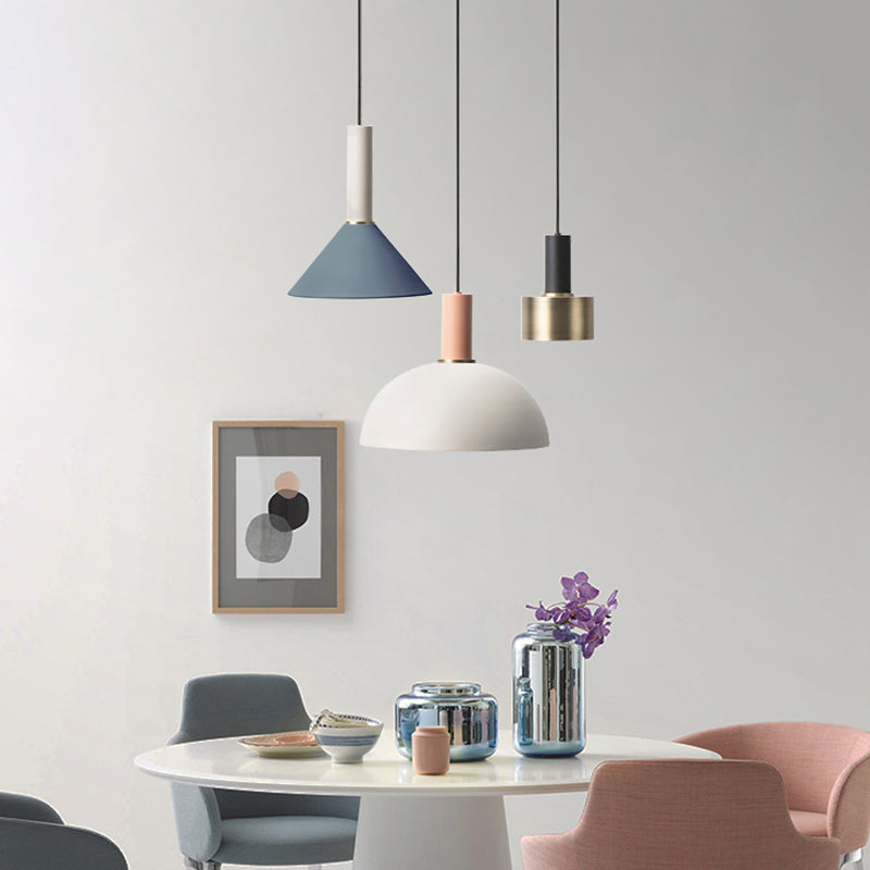 Contemporary Style Geometry Shape Pendant Light Metal 1 Light Hanging Pendant Light