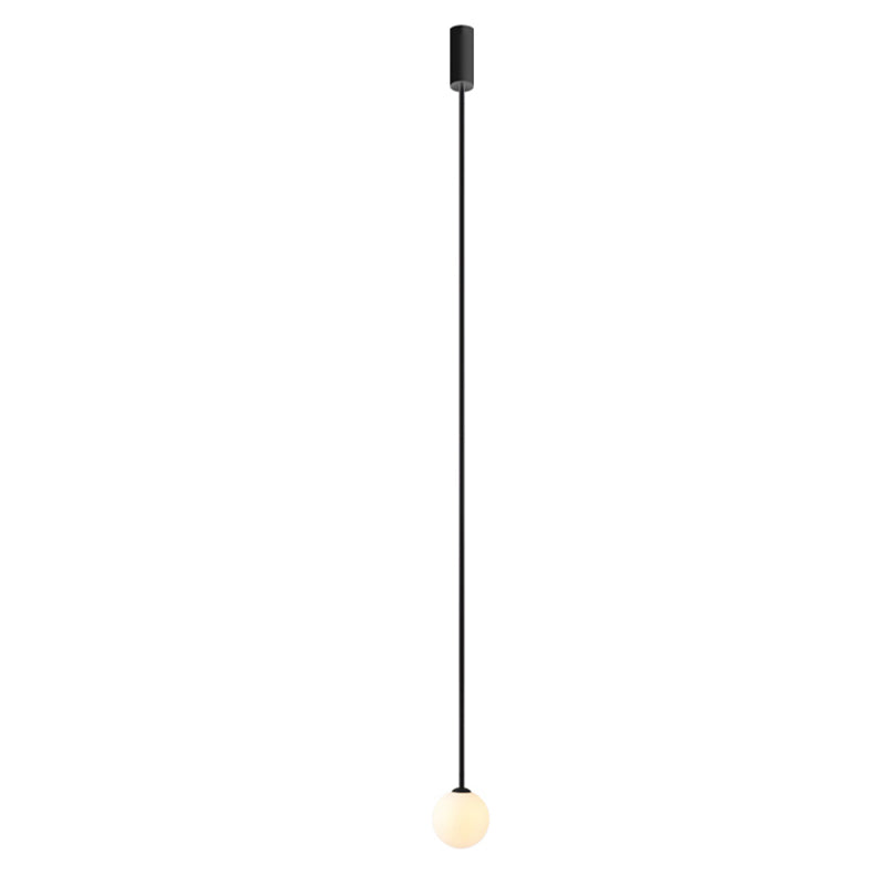 Modern Simple Ceiling Lamp Ball Shape Pendant Light with Glass Shade for Living Room