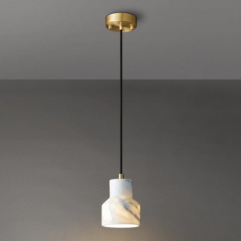 Marble Hanging Light Contemporary Pendent Lighting Fixture for Drawing Room