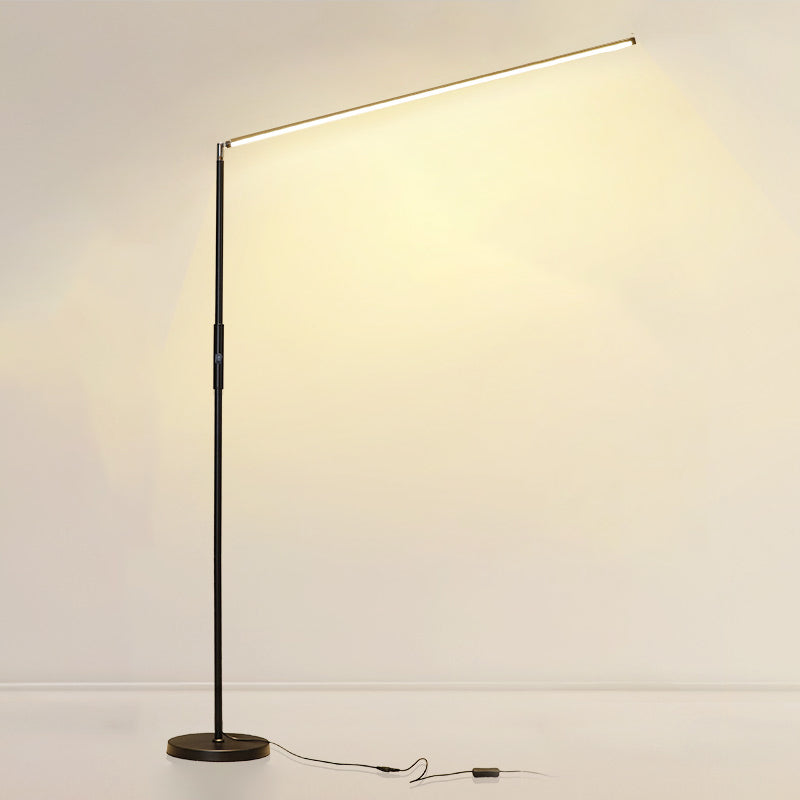 Nordic Linear Floor Lamp Metal 59" High LED Floor Light for Living Room