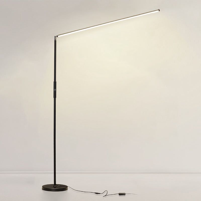 Nordic Linear Floor Lamp Metal 59" High LED Floor Light for Living Room