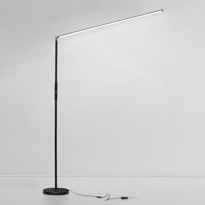 Nordic Linear Floor Lamp Metal 59" High LED Floor Light for Living Room