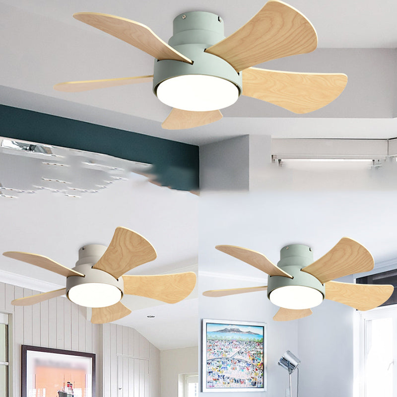 Ceiling Fan Light Simple-Style LED Metal Ceiling Flush Mount Light