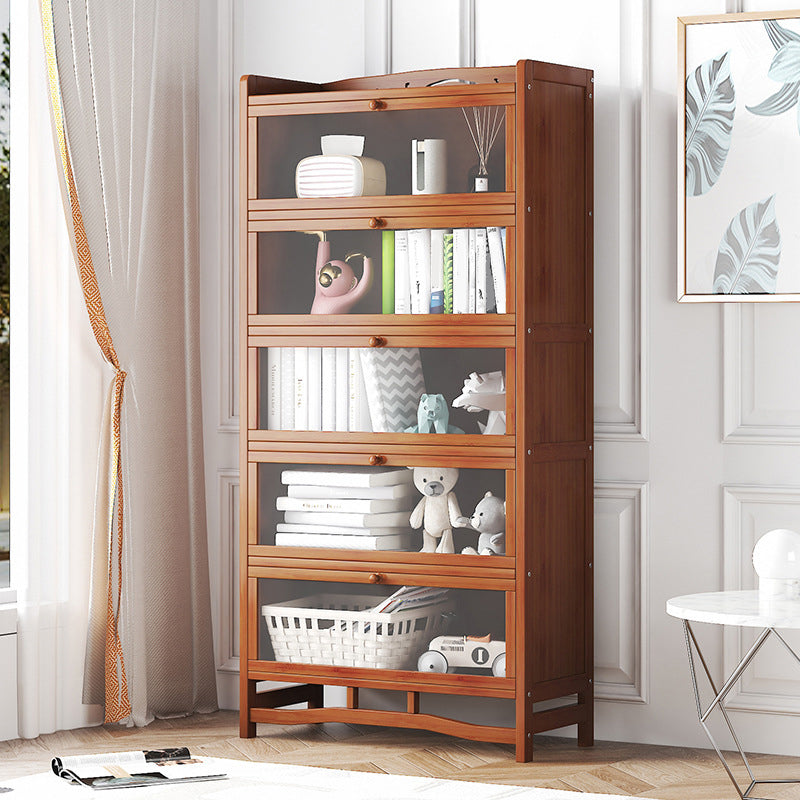 Standard Shelf Bookcase with Doors Modern Bookshelf for Home Office