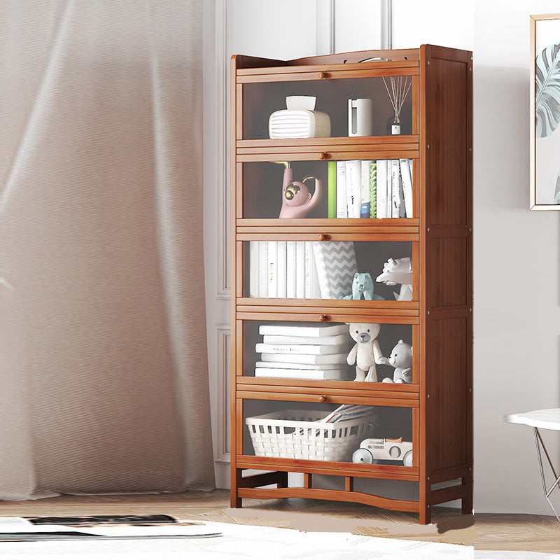 Standard Shelf Bookcase with Doors Modern Bookshelf for Home Office