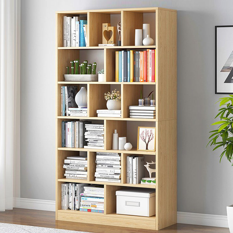 Modern Vertical Standard Bookcase Manufactured Wood Bookshelf for Home