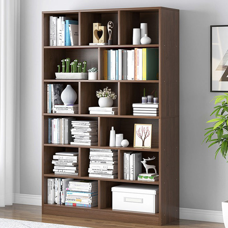 Modern Vertical Standard Bookcase Manufactured Wood Bookshelf for Home