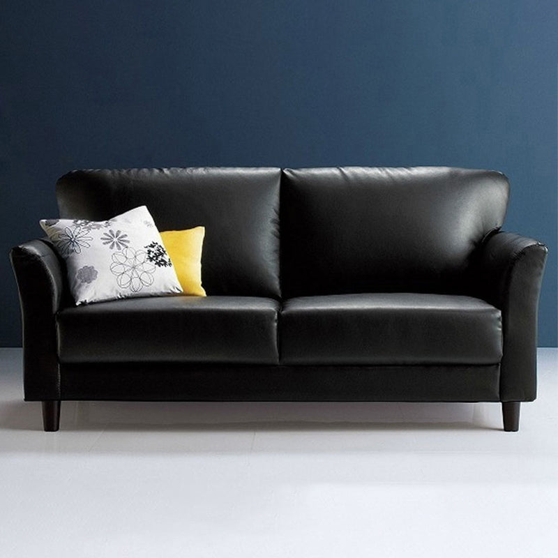 Contemporary Pillow Back Sofa 31"H Flared Arm Couch for Apartment