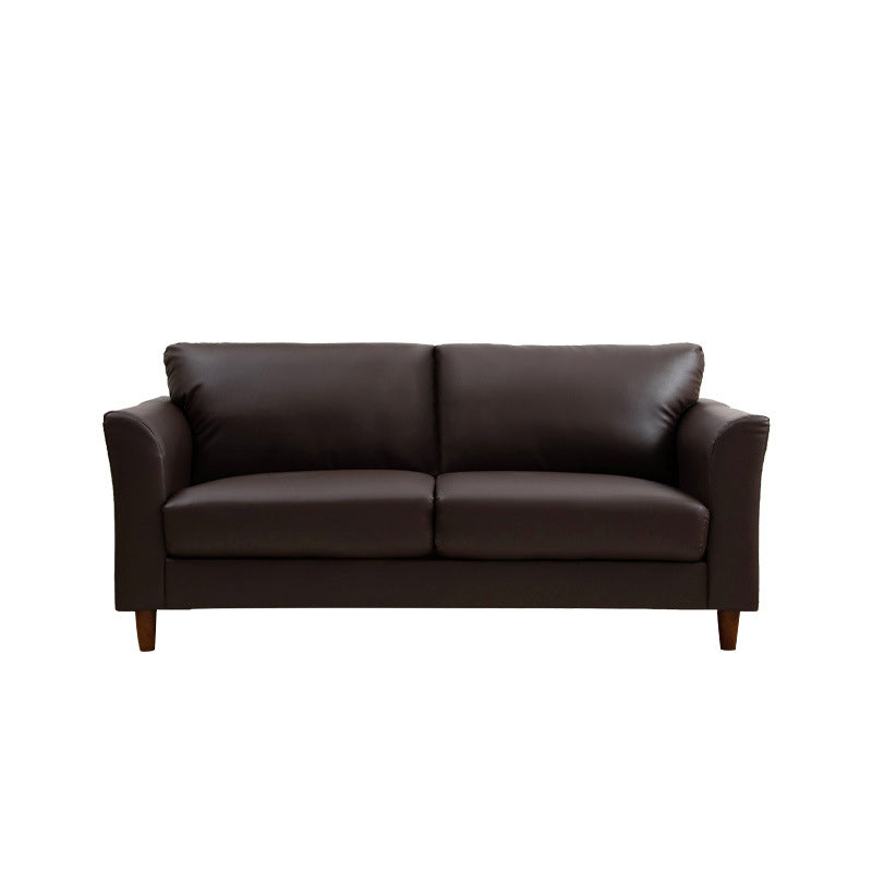 Contemporary Pillow Back Sofa 31"H Flared Arm Couch for Apartment