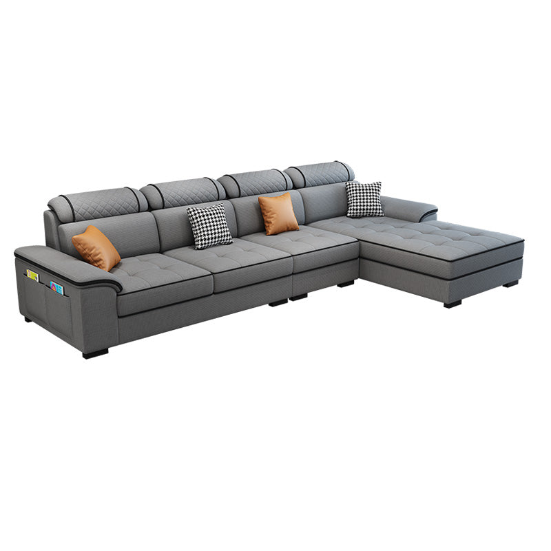 Pillow Top Arm Pillowed Back Cushions Right Hand Facing Sectional Sofa with Chaise