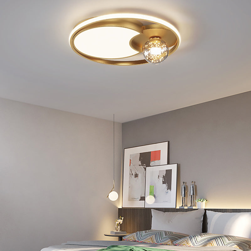 Gypsophila LED Flush Mount Light with Acrylic Shade Modern Ceiling Lamp