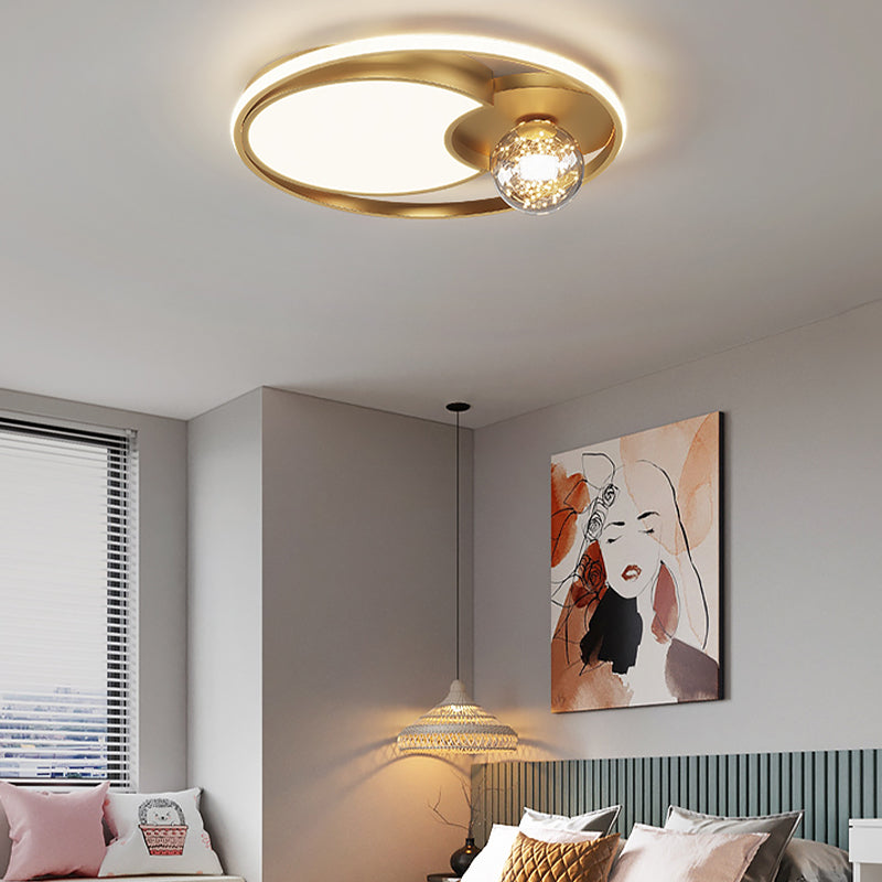 Gypsophila LED Flush Mount Light with Acrylic Shade Modern Ceiling Lamp