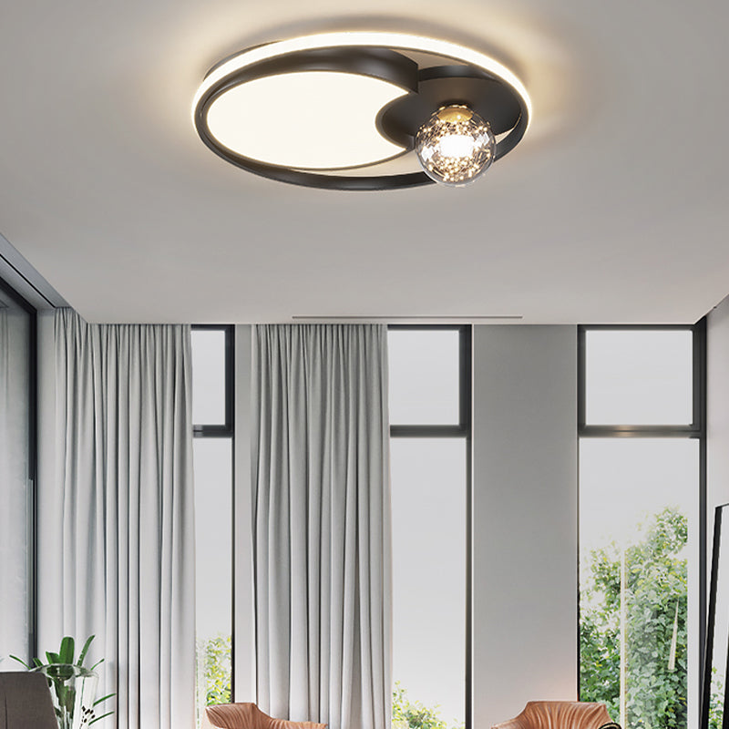 Gypsophila LED Flush Mount Light with Acrylic Shade Modern Ceiling Lamp