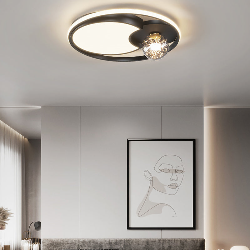 Gypsophila LED Flush Mount Light with Acrylic Shade Modern Ceiling Lamp