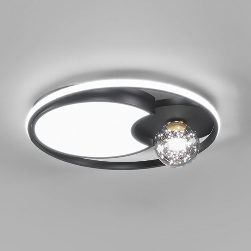 Gypsophila LED Flush Mount Light with Acrylic Shade Modern Ceiling Lamp