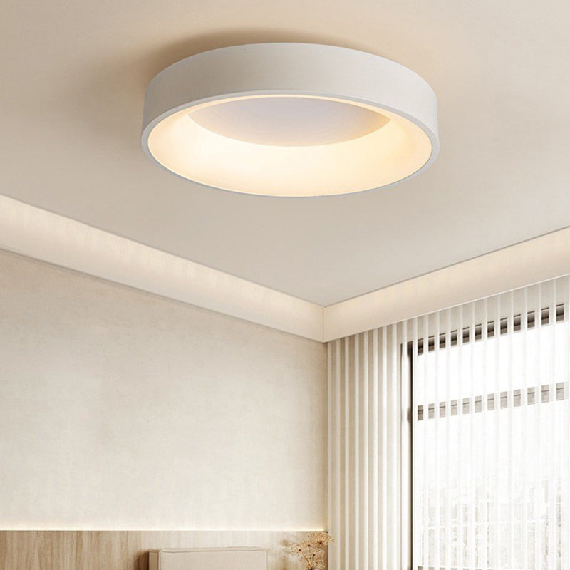 Modern Style Circle Shade Ceiling Lamp Metal 1 Headed Ceiling Lighting for Restaurant