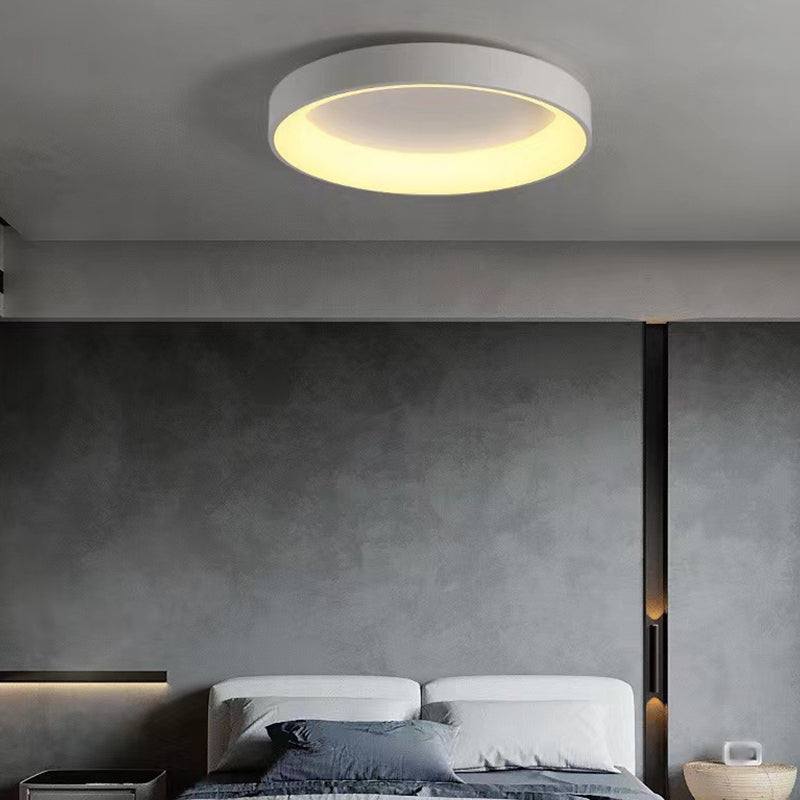 Modern Style Circle Shade Ceiling Lamp Metal 1 Headed Ceiling Lighting for Restaurant