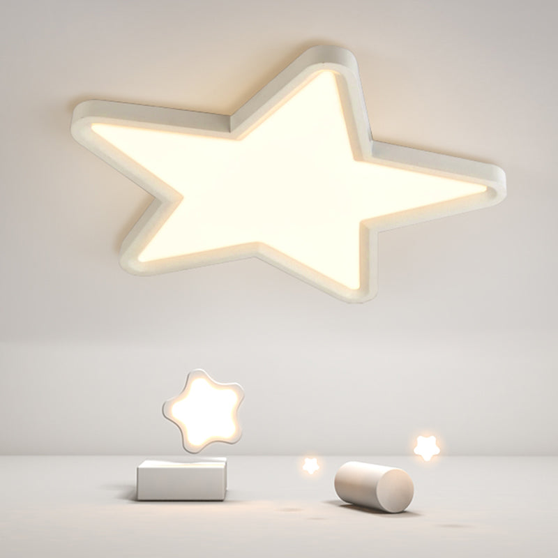 Modern Style Star Shade Ceiling Lamp Metal 1 Headed Ceiling Lighting for Living Room