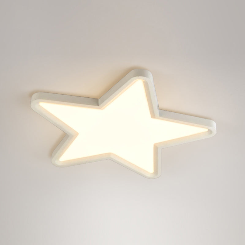 Modern Style Star Shade Ceiling Lamp Metal 1 Headed Ceiling Lighting for Living Room