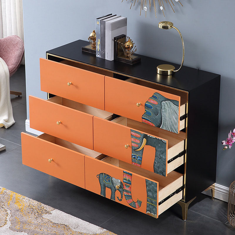 Modern Wood Sideboard Simple Buffet Table with Drawer for Dining Room