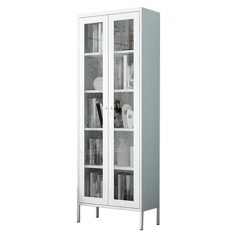 Modern Kitchen Server 71" Height Glass Door Dining Server for Living Room