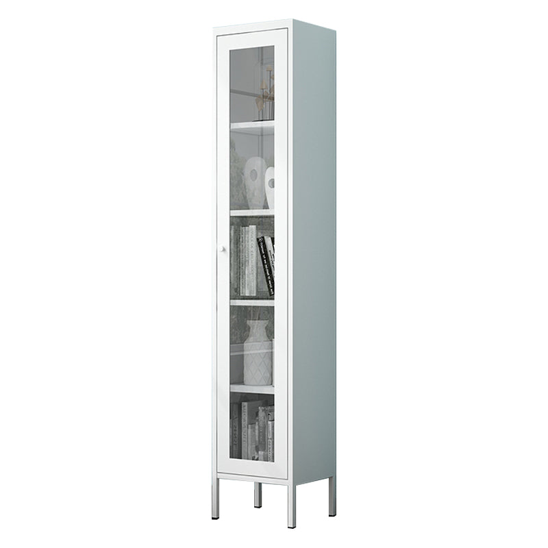 Modern Kitchen Server 71" Height Glass Door Dining Server for Living Room