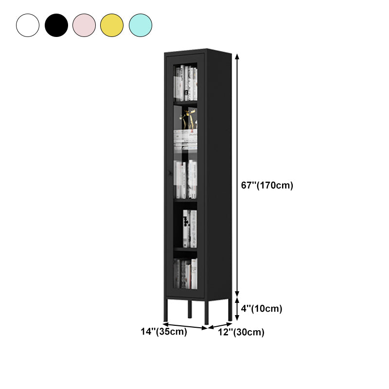 Modern Kitchen Server 71" Height Glass Door Dining Server for Living Room