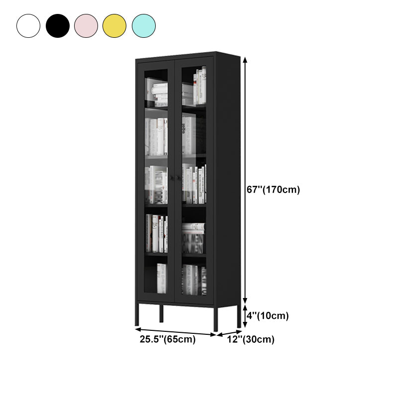 Modern Kitchen Server 71" Height Glass Door Dining Server for Living Room