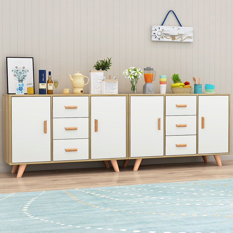 Modern Style Sideboard with Wooden Drawers and Storage Side Board for Dining Room