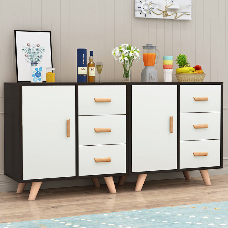 Modern Style Sideboard with Wooden Drawers and Storage Side Board for Dining Room