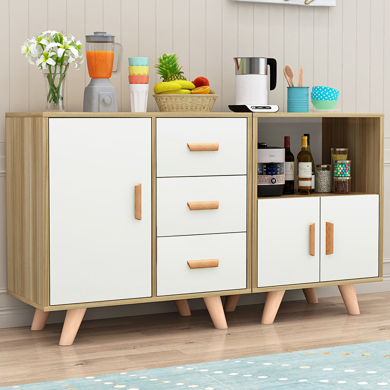 Modern Style Sideboard with Wooden Drawers and Storage Side Board for Dining Room