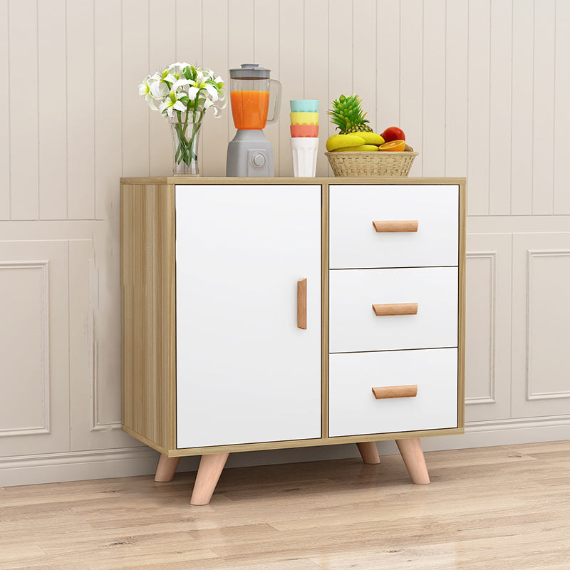 Modern Style Sideboard with Wooden Drawers and Storage Side Board for Dining Room