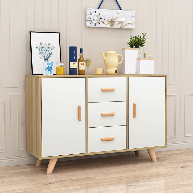 Modern Style Sideboard with Wooden Drawers and Storage Side Board for Dining Room