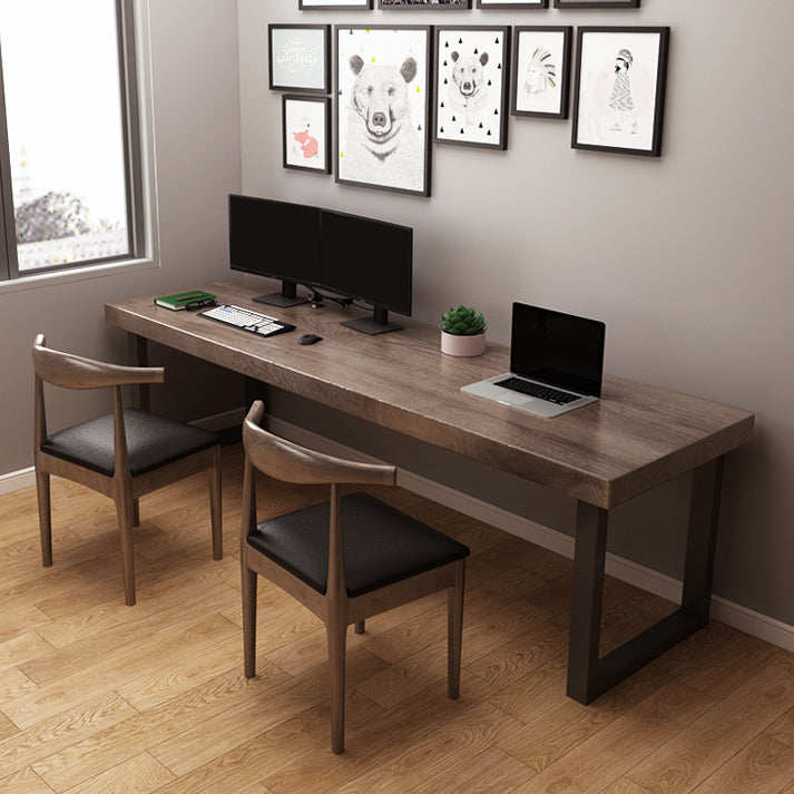 Contemporary Style Writing Desk Solid Wood Rectangular Home and Office Desk