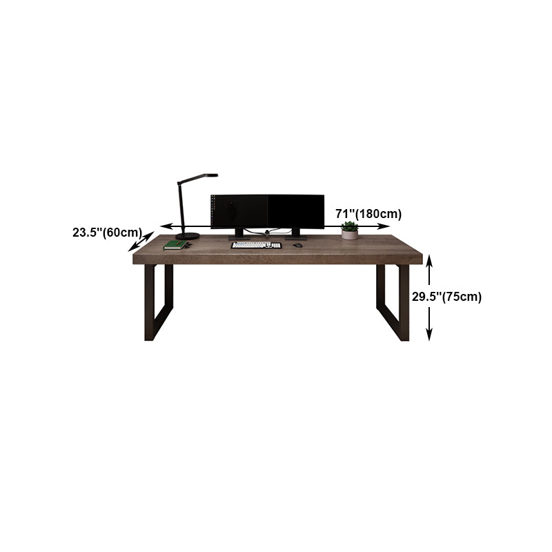 Contemporary Style Writing Desk Solid Wood Rectangular Home and Office Desk