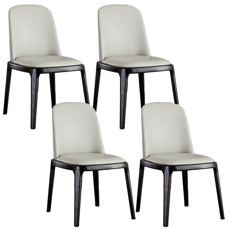 Dining Room Side Dining Chairs Modern Solid Wood Armless Dining Chairs