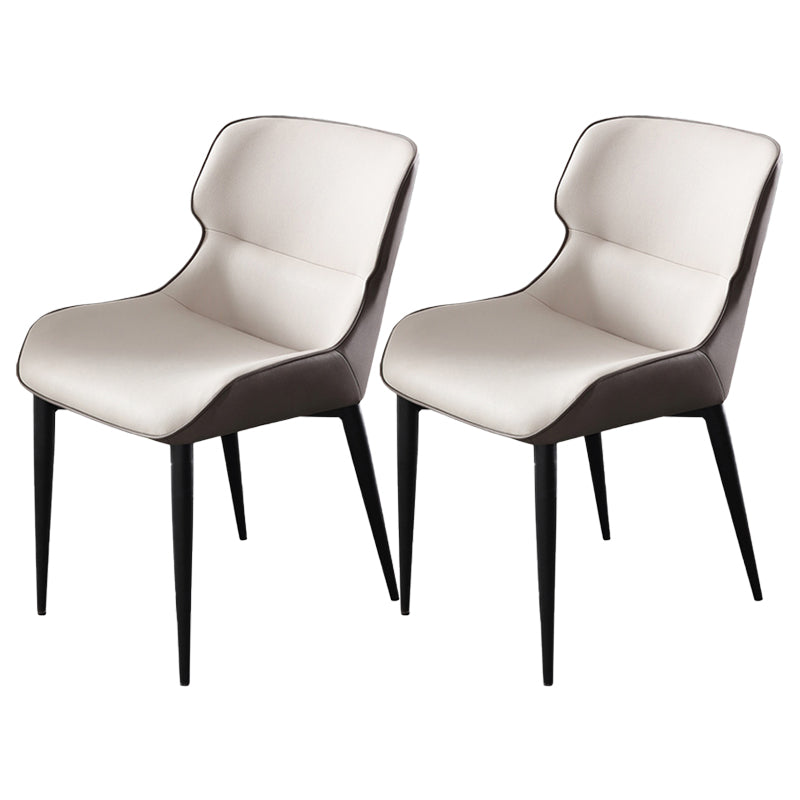 Dining Room Side Dining Chairs Leather Modern Armless Dining Chairs