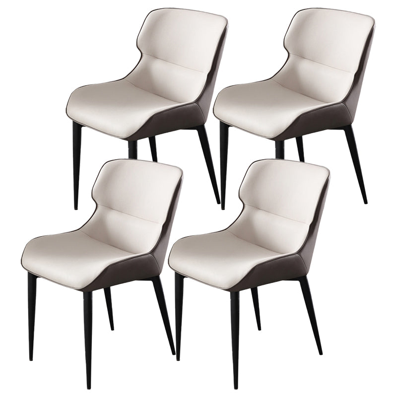 Dining Room Side Dining Chairs Leather Modern Armless Dining Chairs