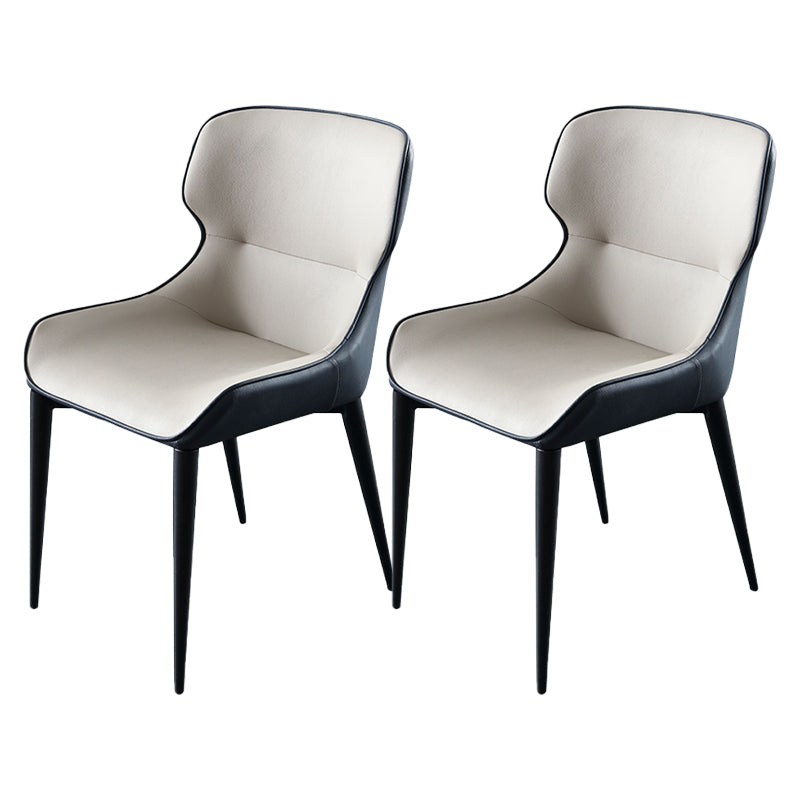 Dining Room Side Dining Chairs Leather Modern Armless Dining Chairs