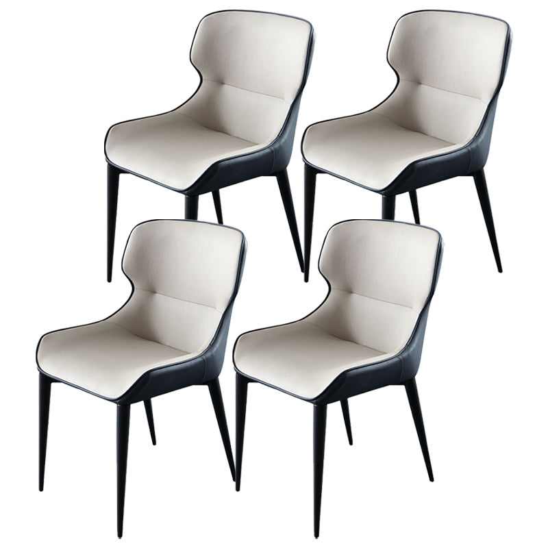 Dining Room Side Dining Chairs Leather Modern Armless Dining Chairs