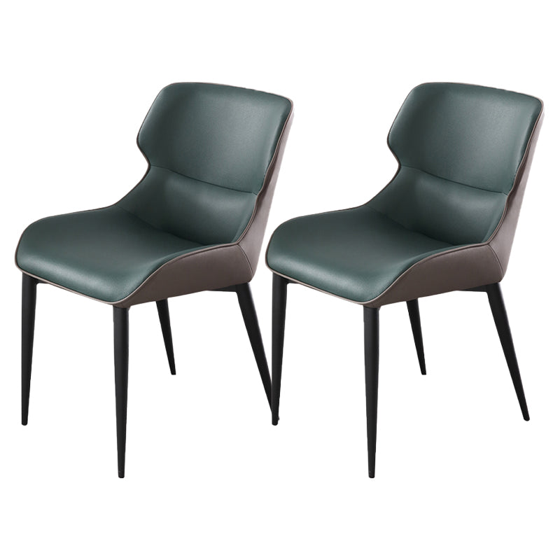 Dining Room Side Dining Chairs Leather Modern Armless Dining Chairs