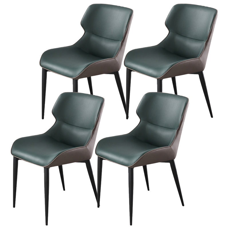 Dining Room Side Dining Chairs Leather Modern Armless Dining Chairs