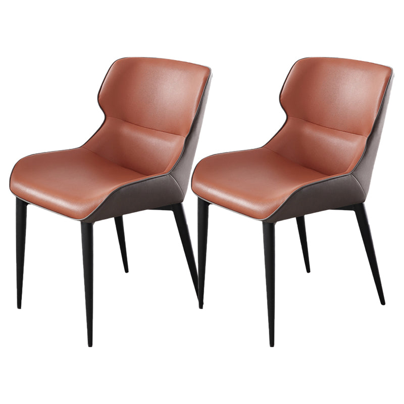 Dining Room Side Dining Chairs Leather Modern Armless Dining Chairs