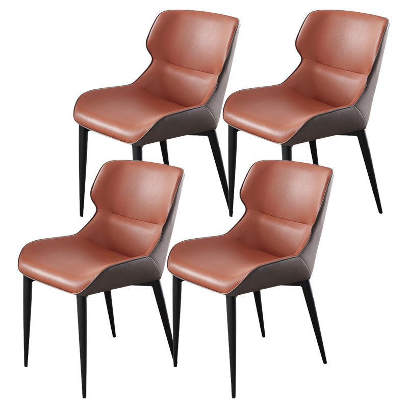 Dining Room Side Dining Chairs Leather Modern Armless Dining Chairs