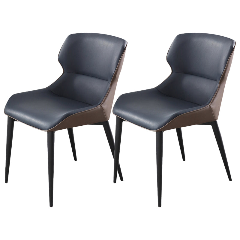 Dining Room Side Dining Chairs Leather Modern Armless Dining Chairs