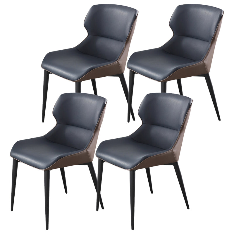 Dining Room Side Dining Chairs Leather Modern Armless Dining Chairs