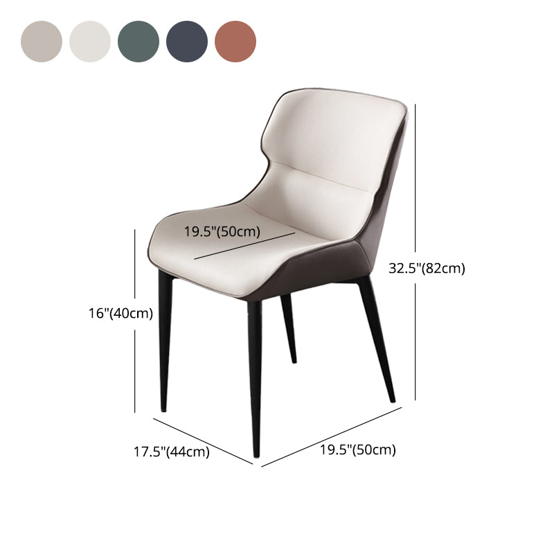 Dining Room Side Dining Chairs Leather Modern Armless Dining Chairs