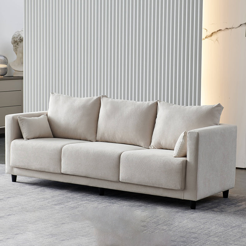 29.53" H Square Arm Sofa with Loose Back Slipcovered Sofa for Living Room