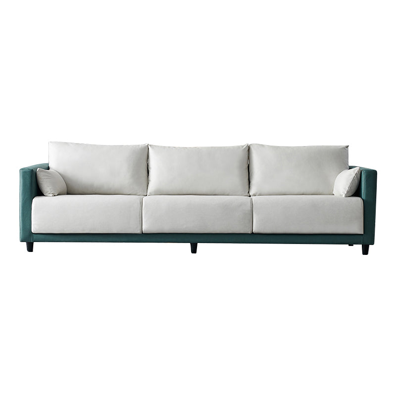 29.53" H Square Arm Sofa with Loose Back Slipcovered Sofa for Living Room