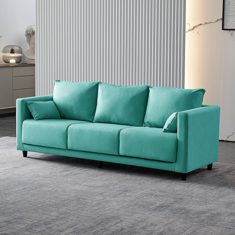 29.53" H Square Arm Sofa with Loose Back Slipcovered Sofa for Living Room